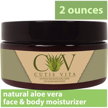 Load image into Gallery viewer, Face and Body Moisturizing Cream – Aloe Vera and Shea Butter developed for Eczema Rosacea Psoriasis Rashes Redness and Cracked Itchy Skin Relief – Natural Dry Skin Relief (2 .oz Jar)

