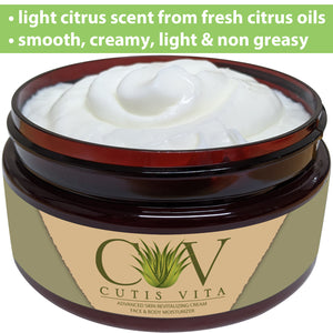 Natural Moisturizing Cream – Aloe Vera and Shea Butter developed for Eczema Rosacea Psoriasis Rashes Redness and Cracked Itchy Skin Relief – Relieve Dry Skin Naturally (4 .oz Jar)